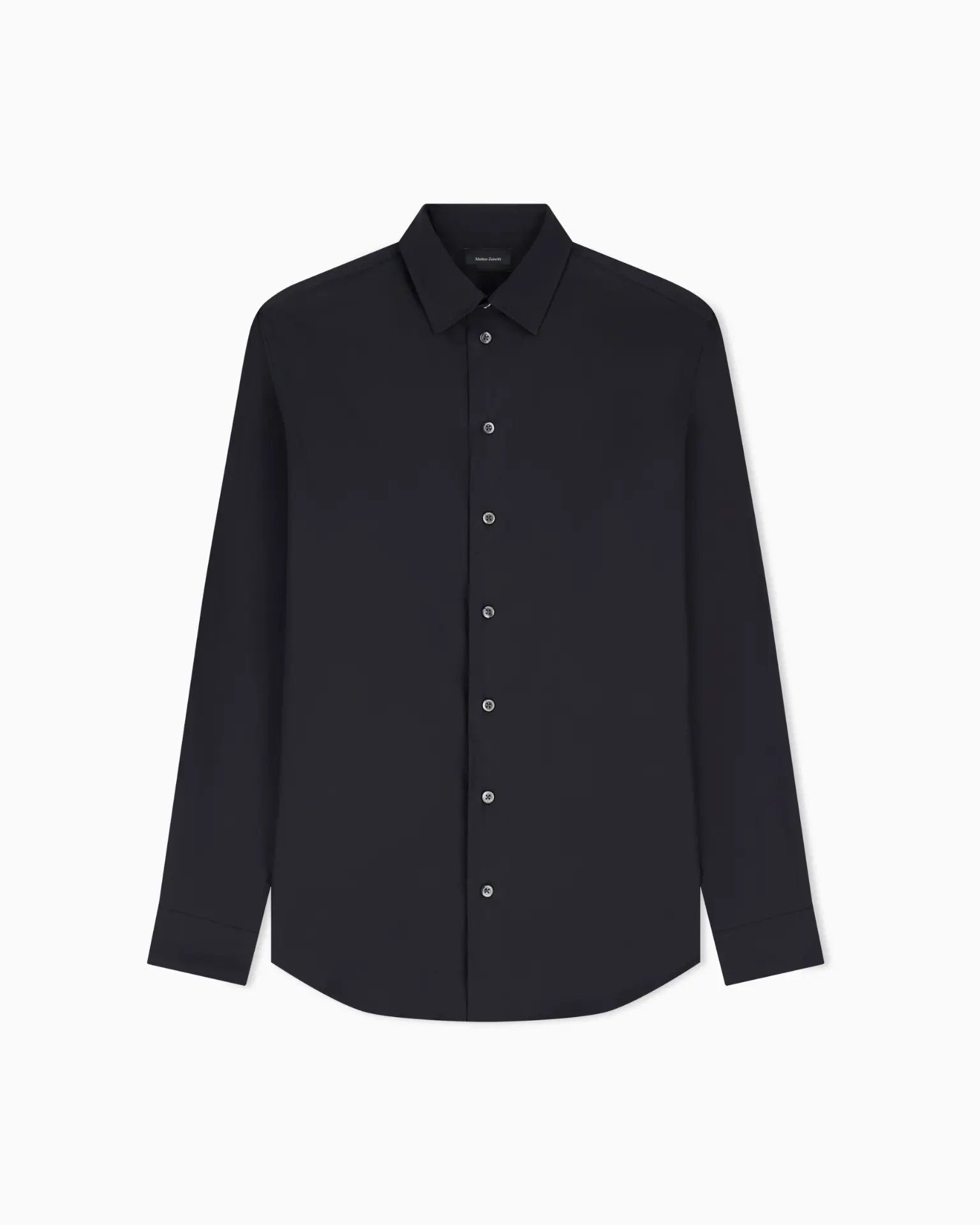 Matteo Zanetti Black cotton shirt in Black