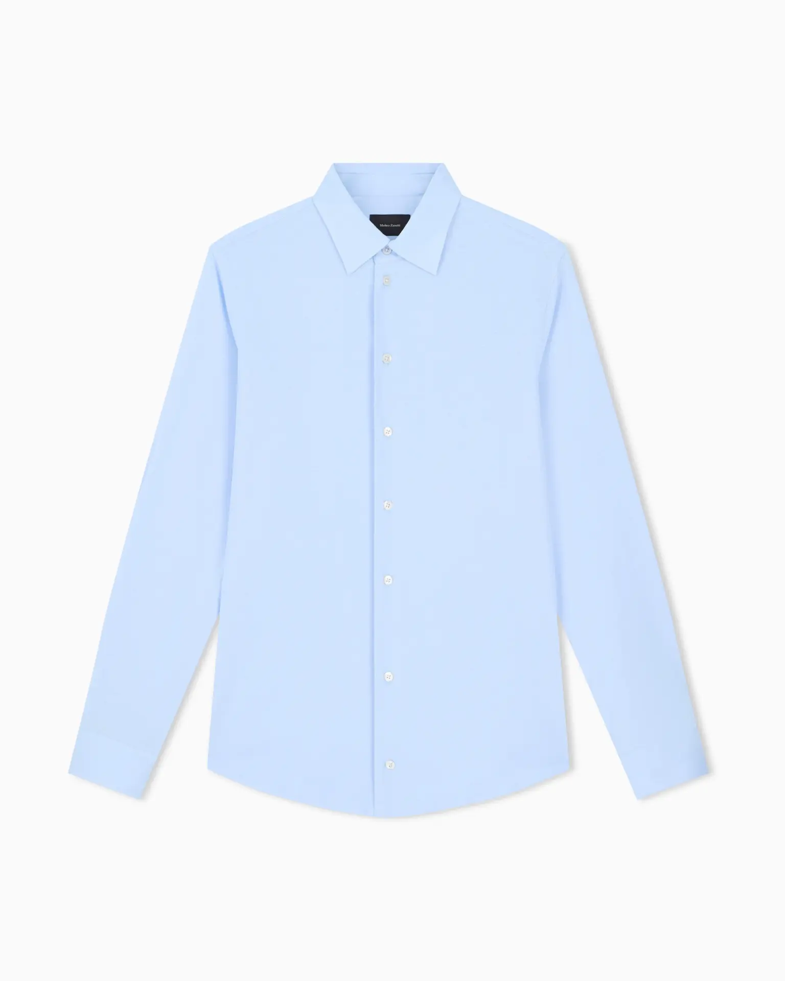 Matteo Zanetti Light blue cotton shirt in Light blue
